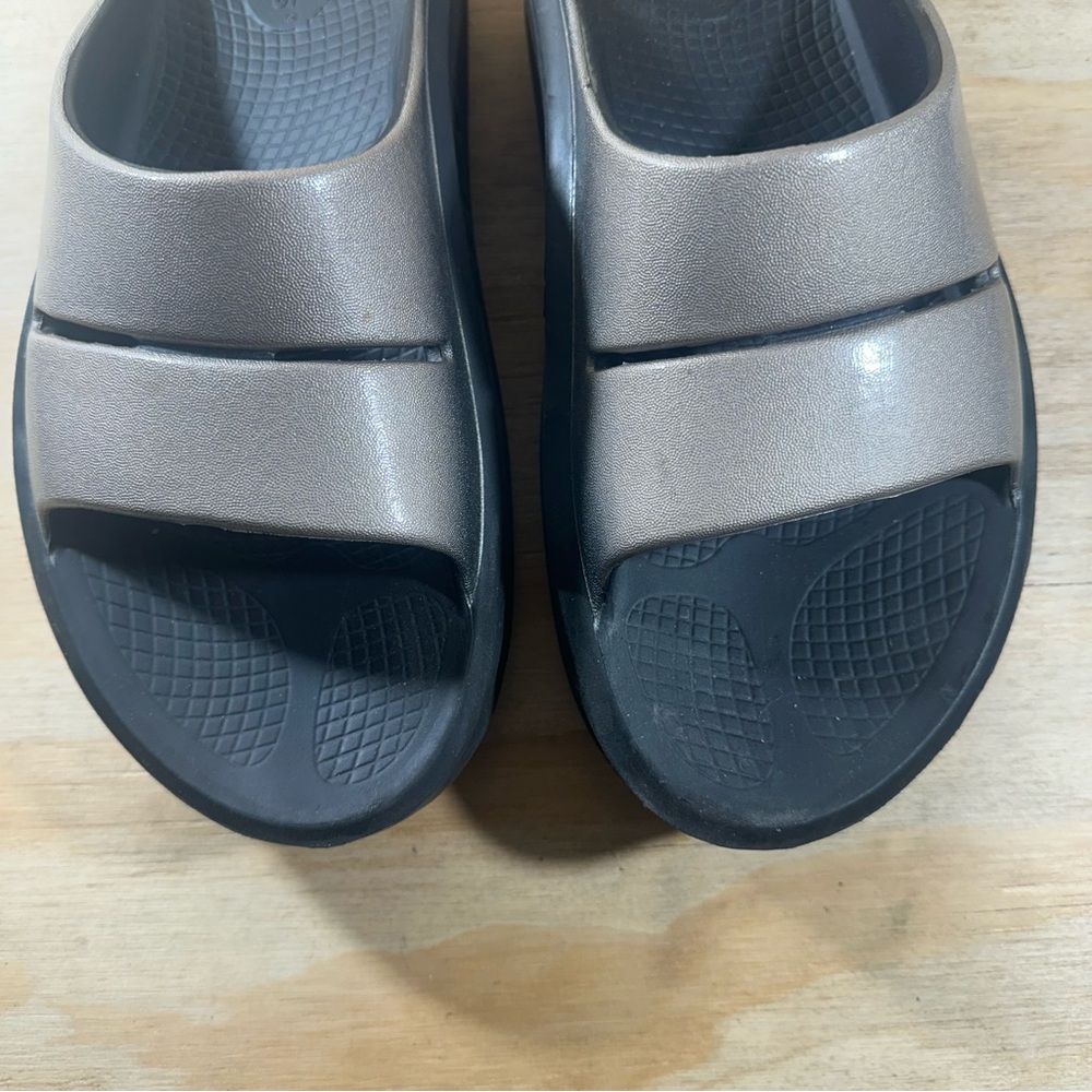 OOFOS OOmega OOahh Luxe Platform Slides Women’s Size 10 - Picture 5 of 8